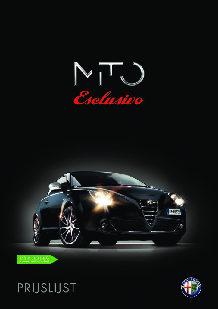 2018 Alfa Romeo Mito Esclusivo Edition Nl Pdf 1 01 MB Katalogy A